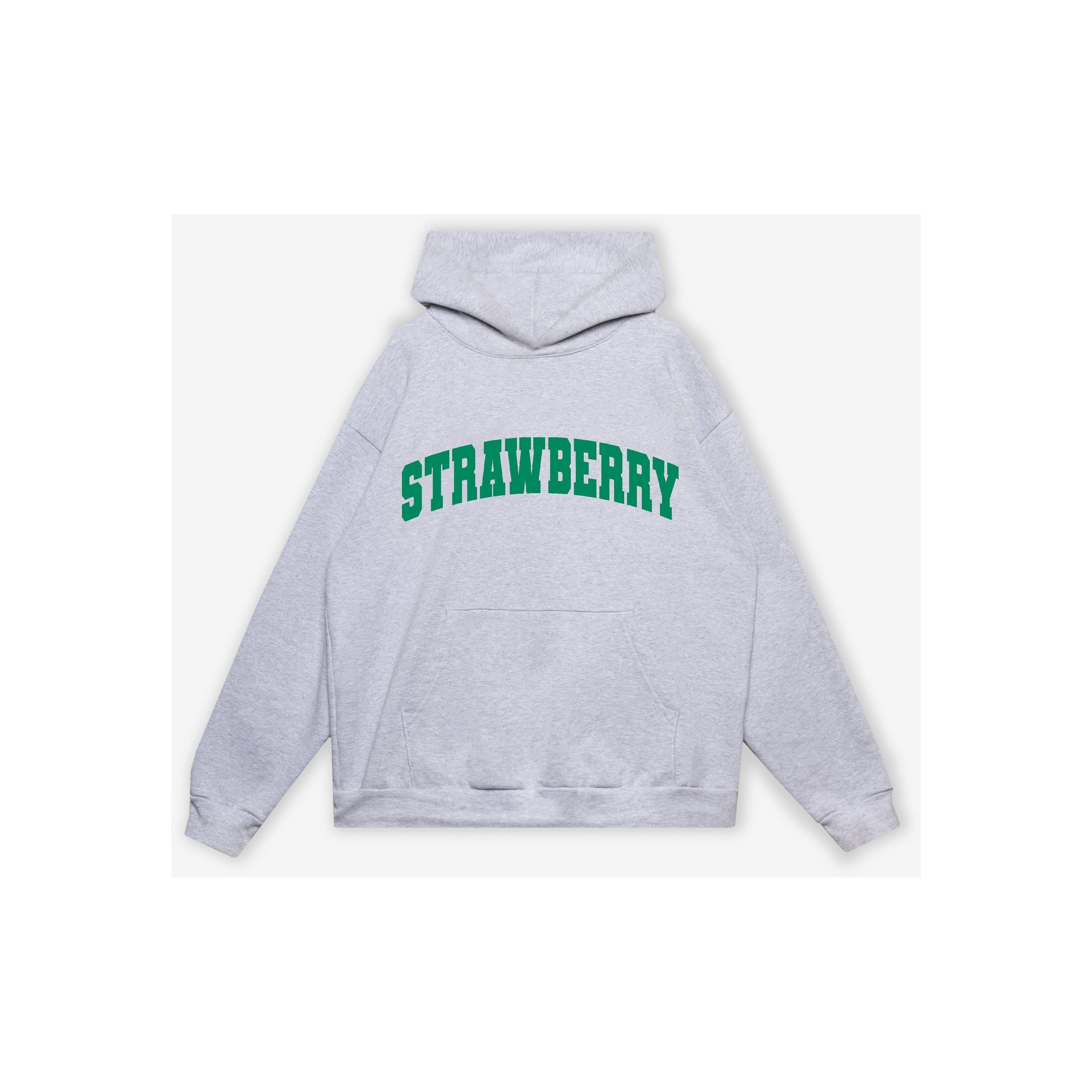 STRAWBERRY Arched Hoodie - Ash-GREY
