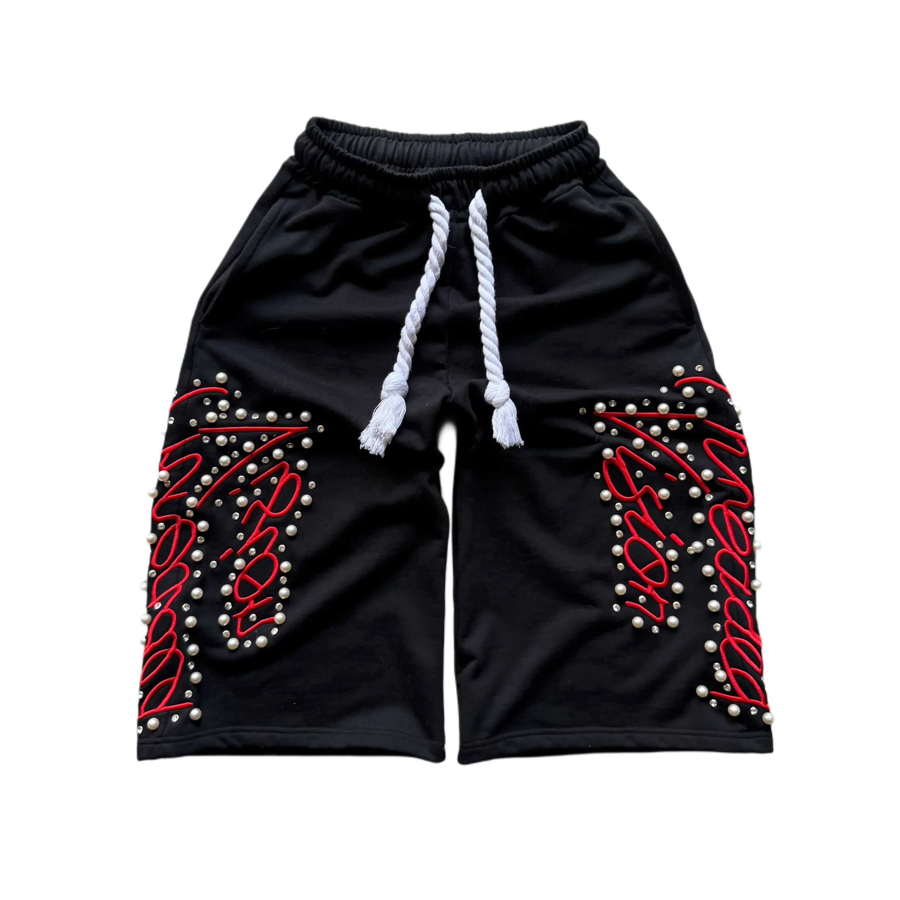 Threaded Vision Adam Sandler Long Shorts Black