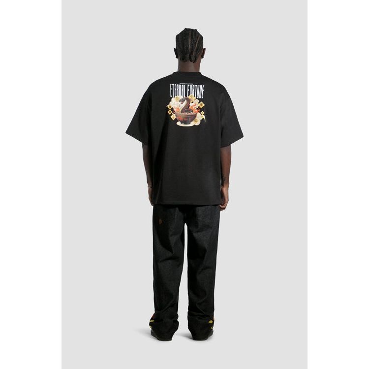Eternal Year of The Snake Oversized Tee Black