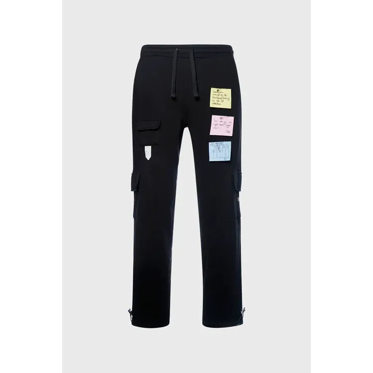 Sticky Notes Sweatpants Black