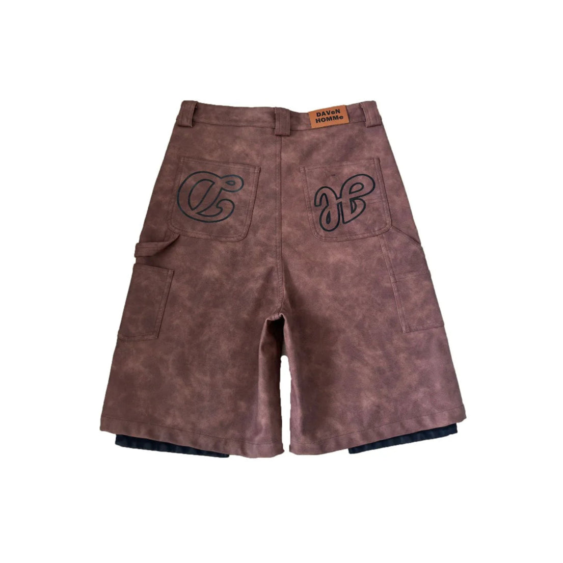 Daven Homme Riz Leather Shorts