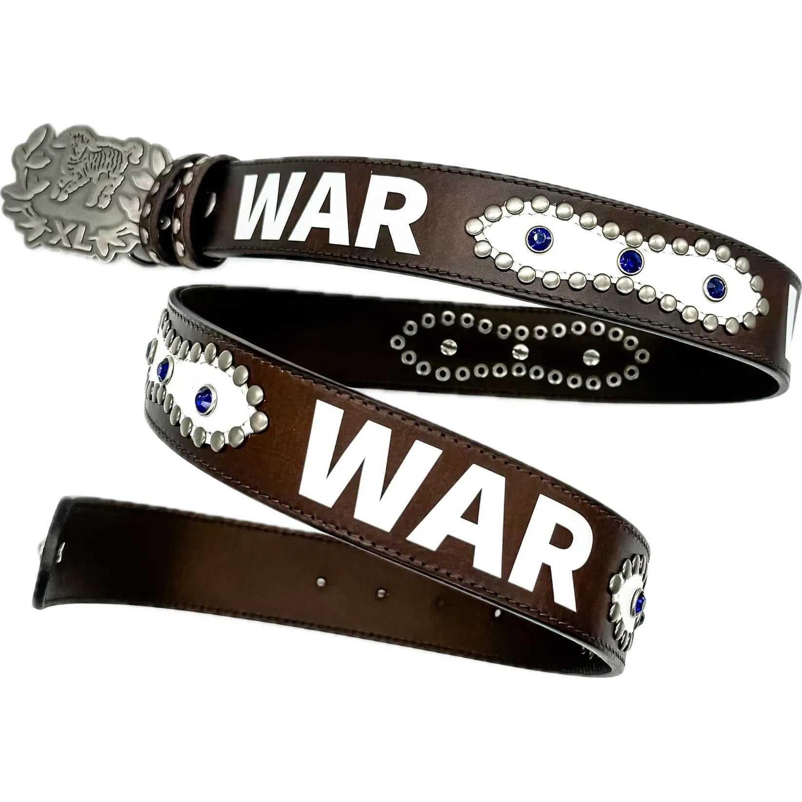 Humans At War Belt (Brown & White)