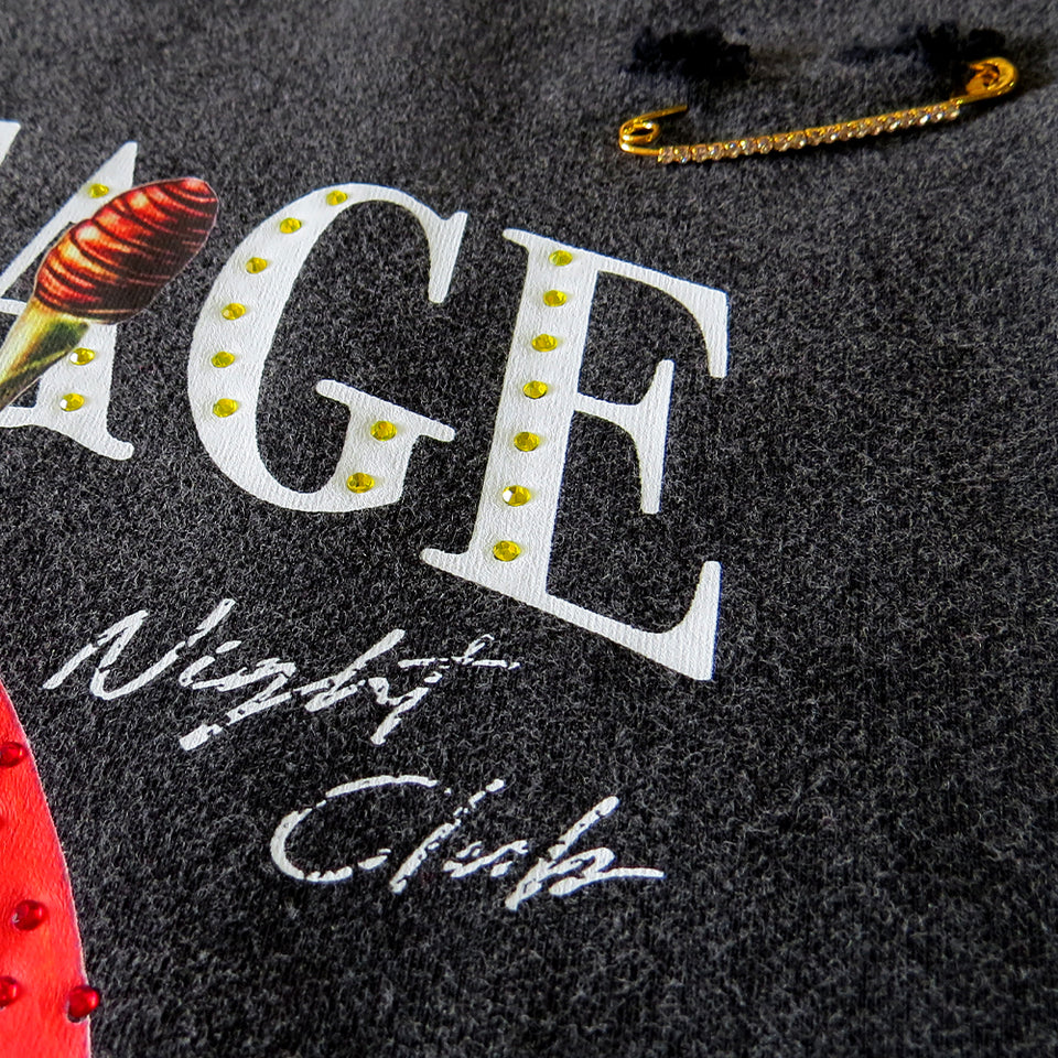 Caratage Night Club' Premium Cotton Sleeveless T-Shirt Black