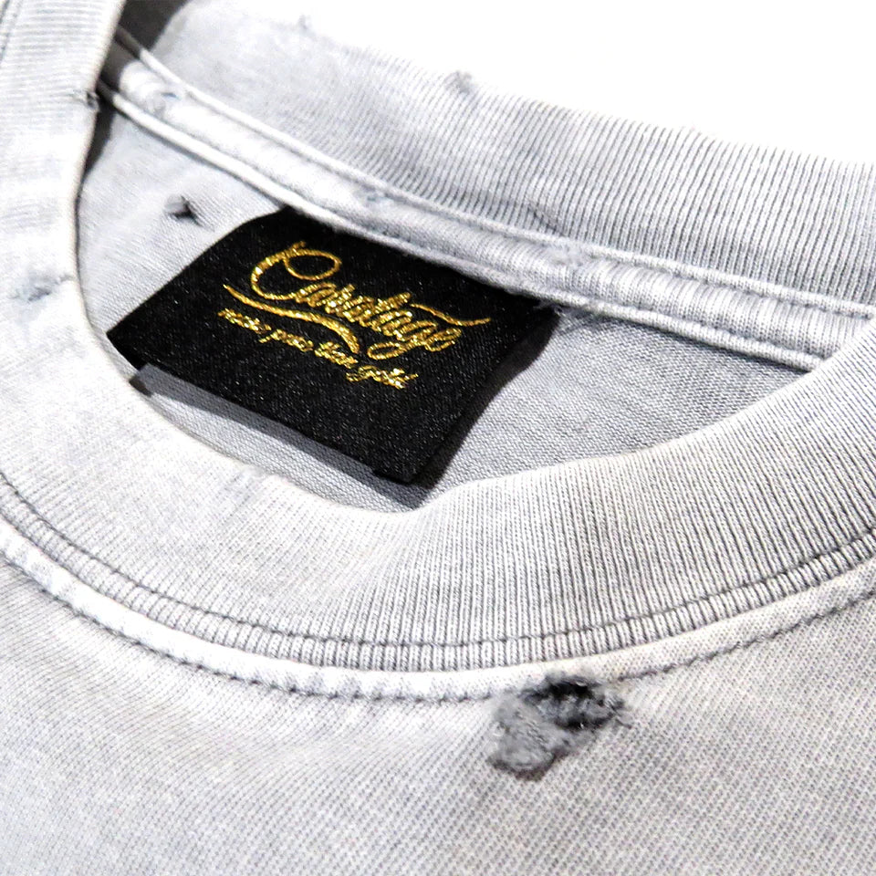 Caratage Night Club' Premium Cotton Sleeveless T-Shirt Grey