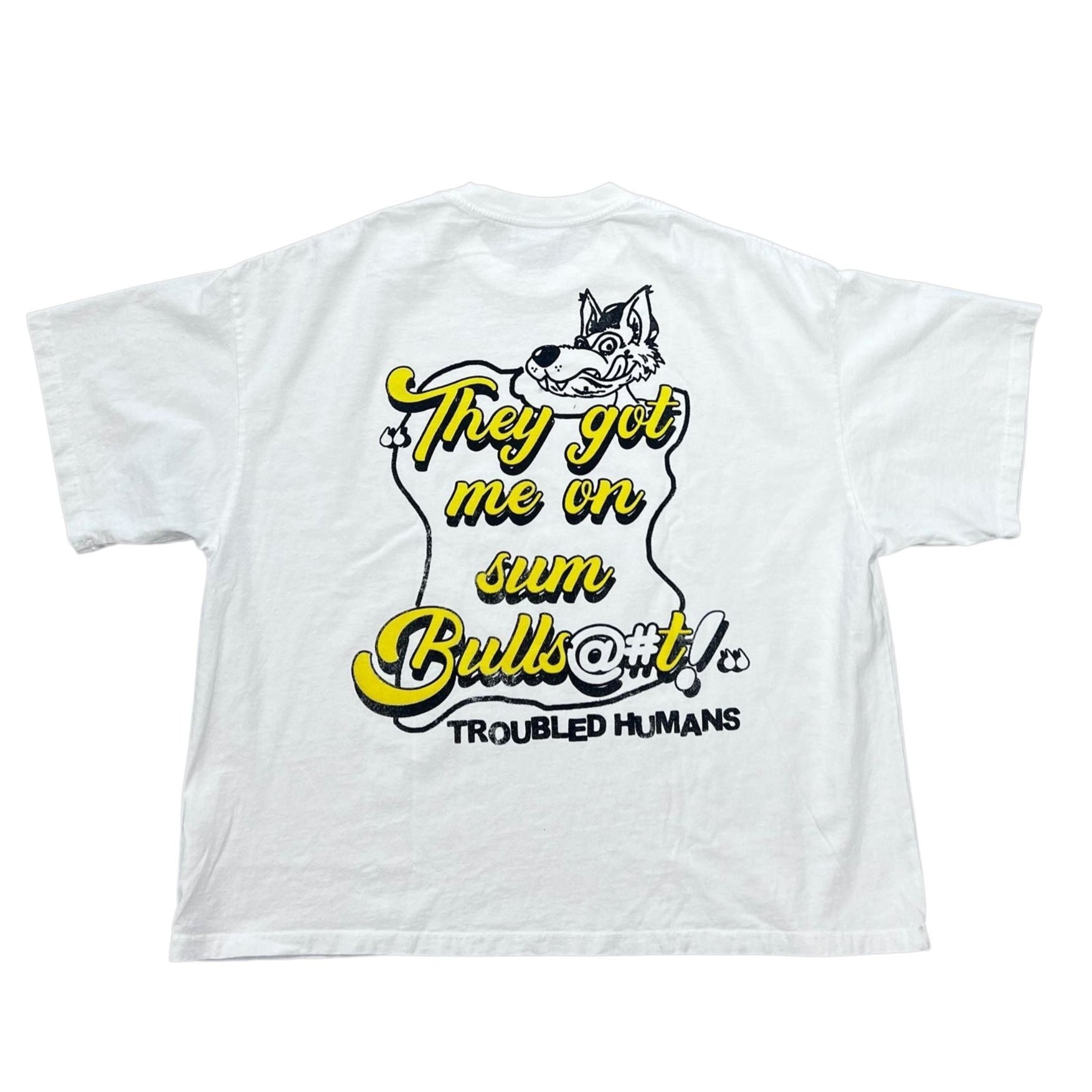 Troubled Humans T-Shirt  Bail Bonds White
