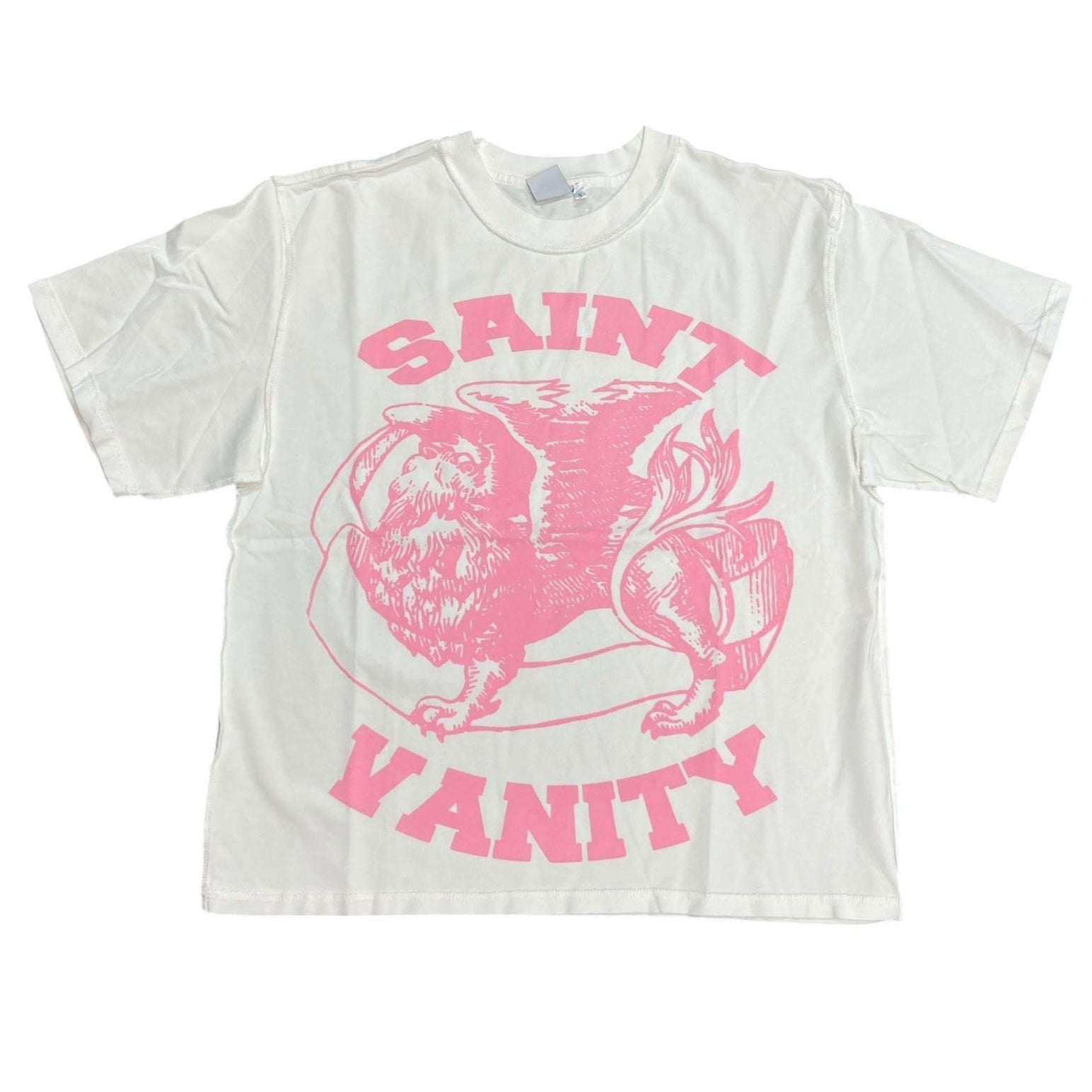 Saint Vanity Pink Griffin T-Shirt