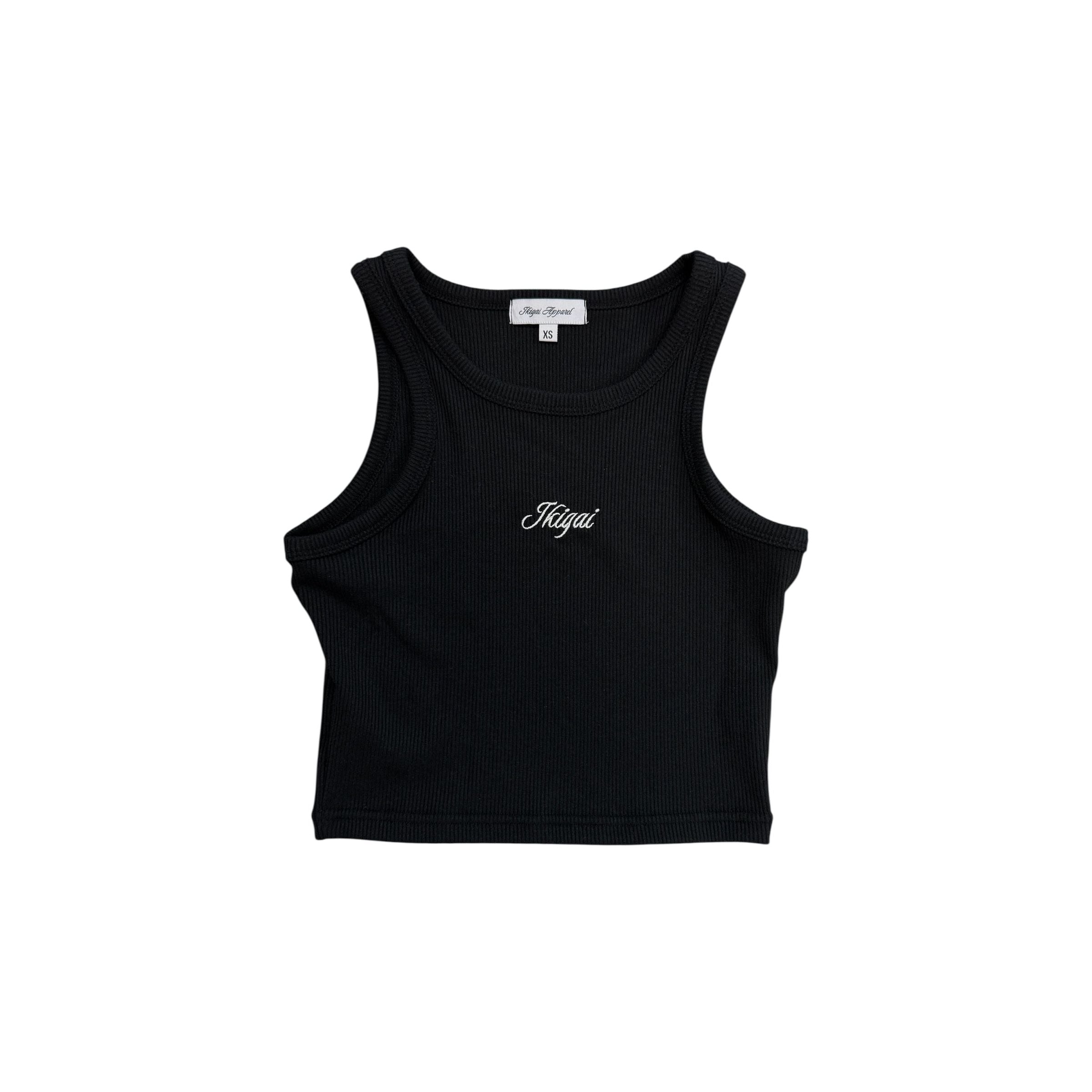 Ikigai Black Tank Top