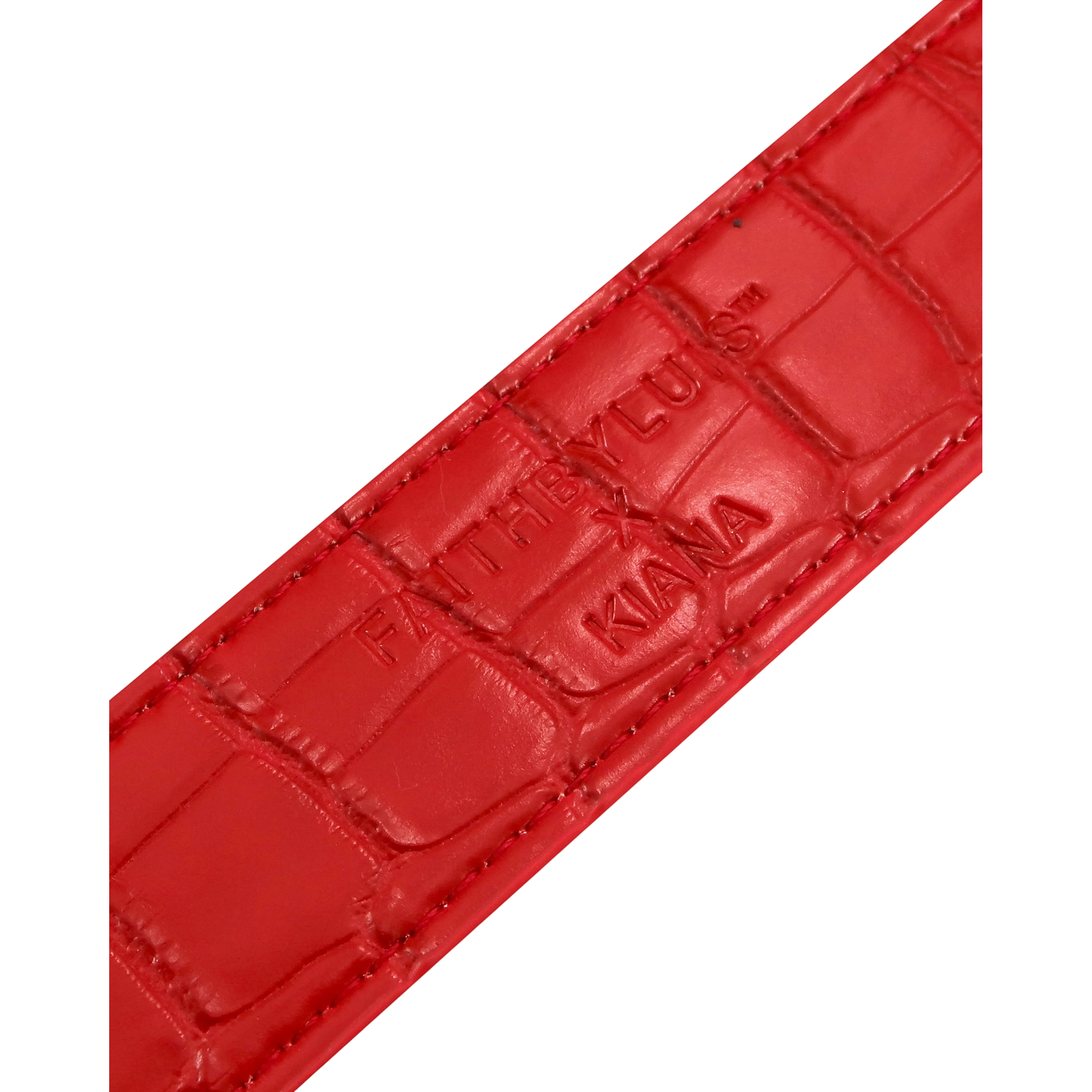 Faith By Luis Red Crocodile Belt