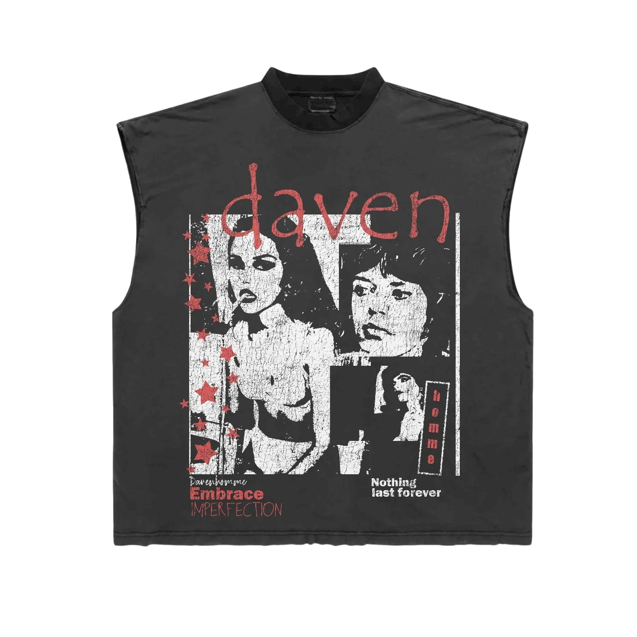 Daven Homme Sleeveless Tee Black