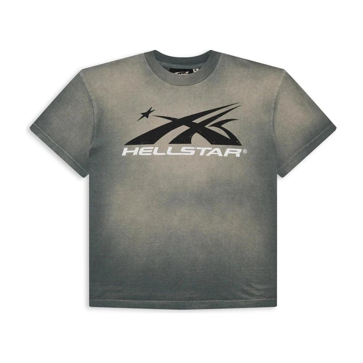 Hellstar Sports Core Logo Gel T-Shirt Grey