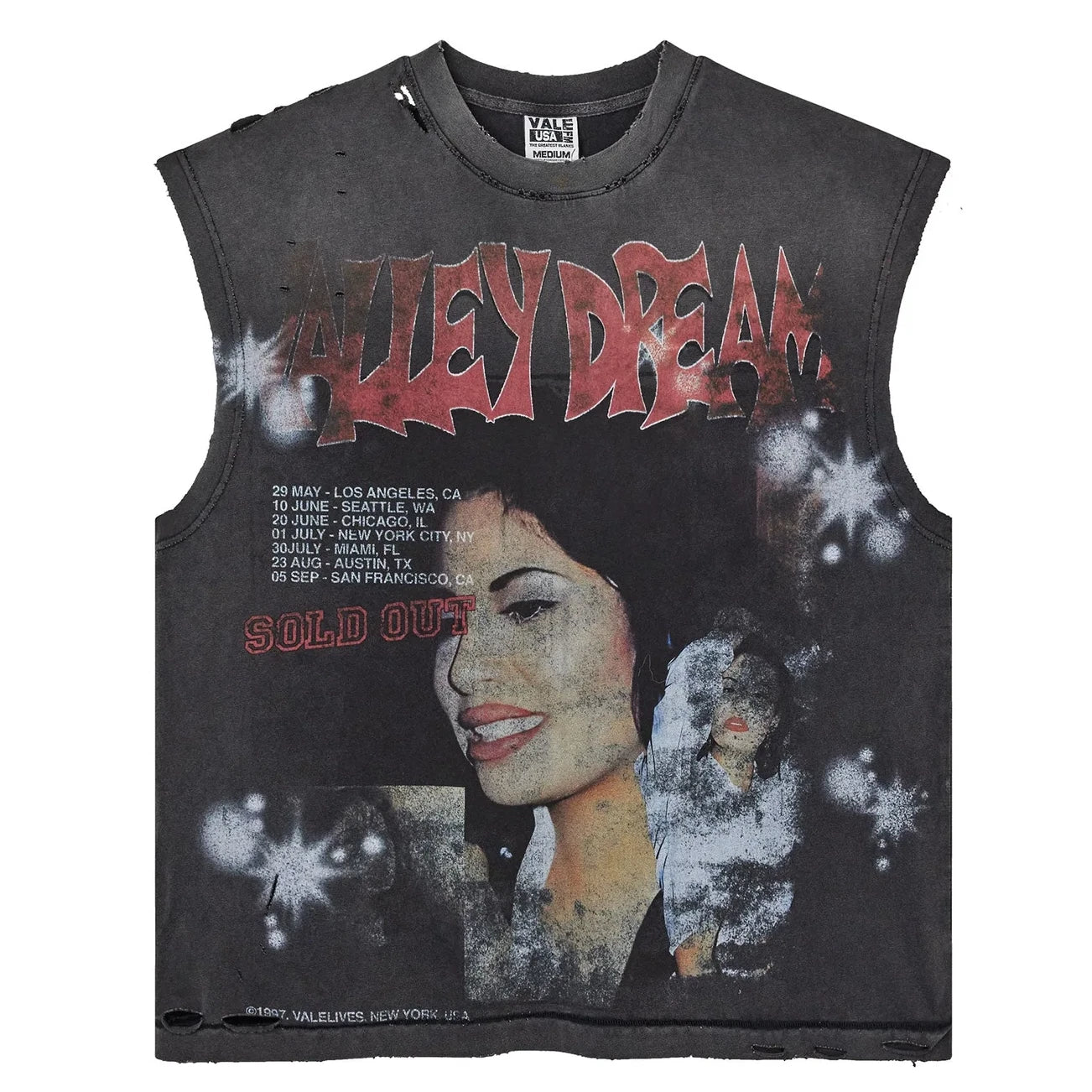 Vale Black LA Flor Muscle Tee