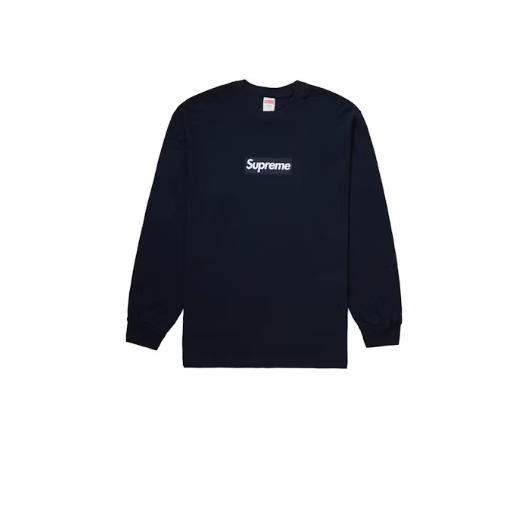 Supreme Box Logo L/S Tee Navy