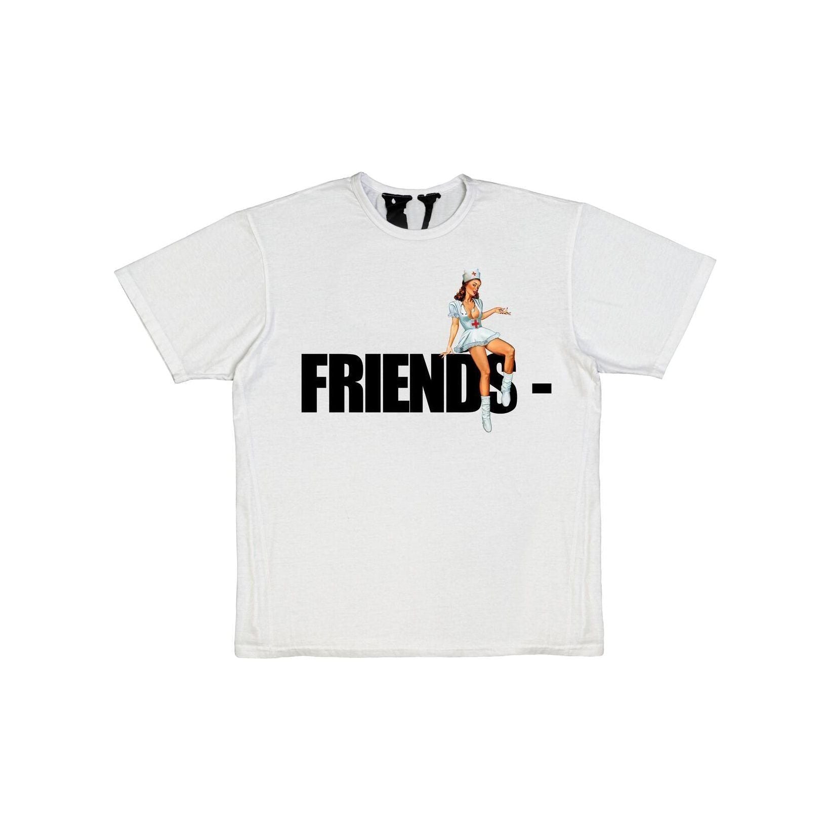 Vlone Friends Pin Up White Tee