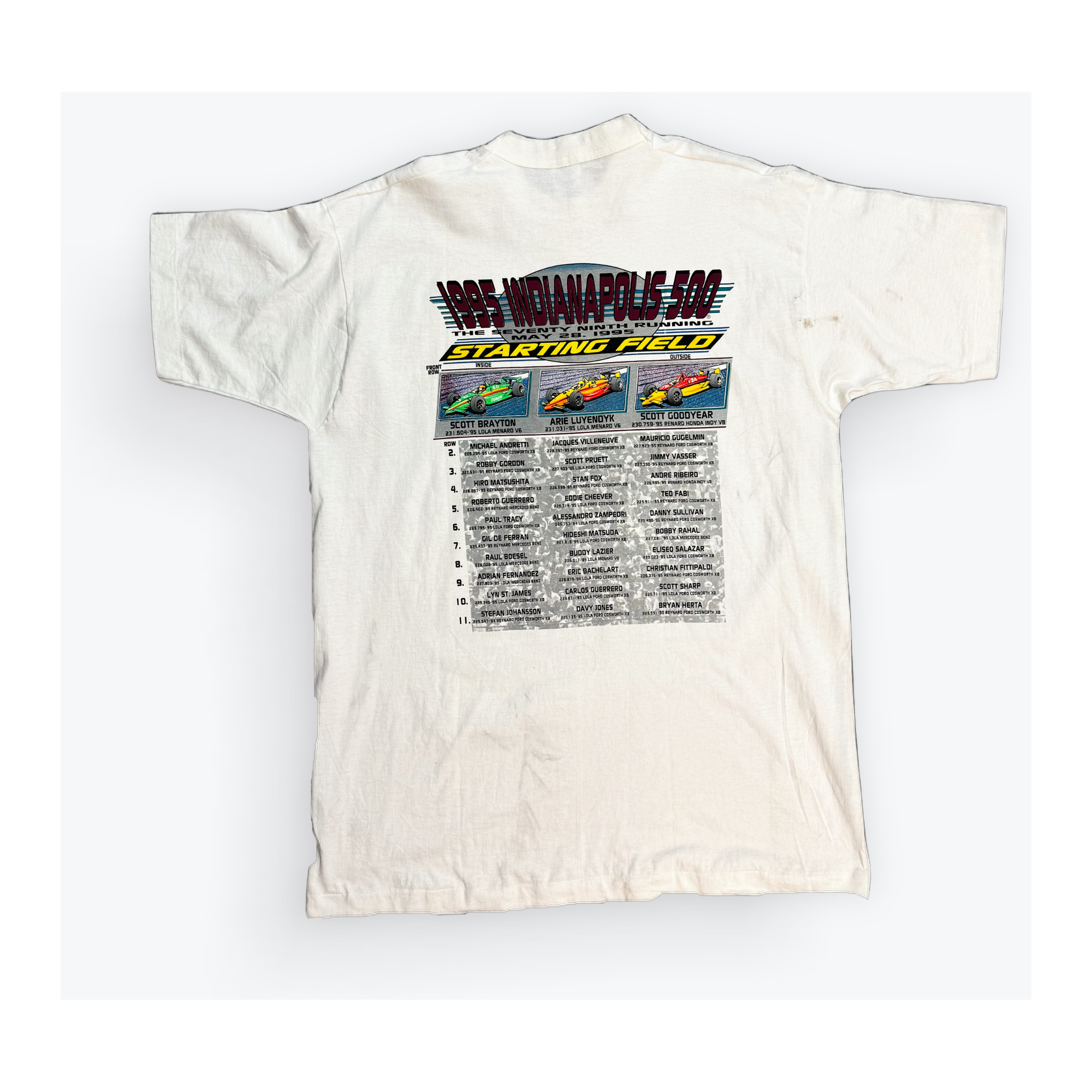 1995 Indianapolis 500 Vintage Tee