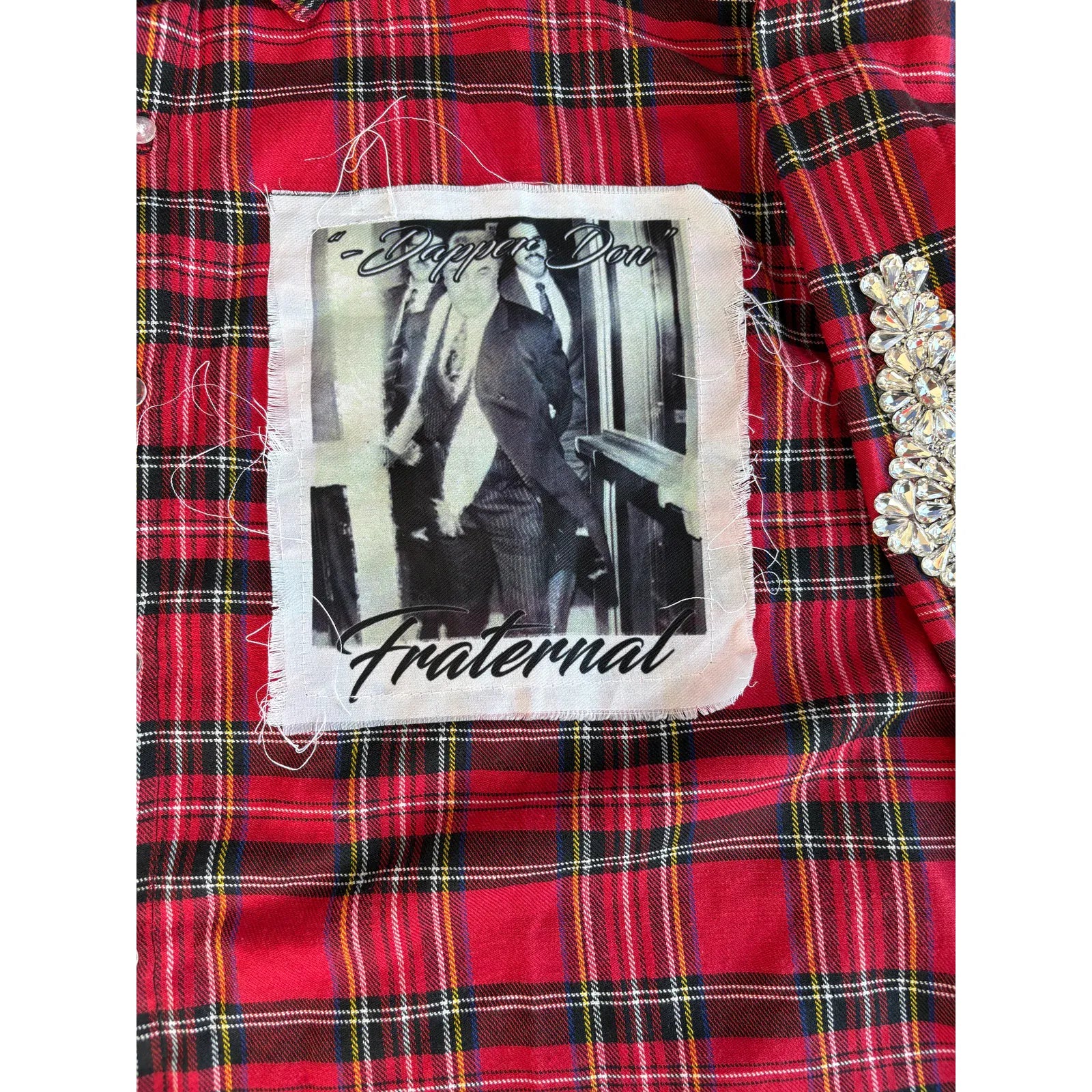 Fraternal Red Dapper Don Flannel