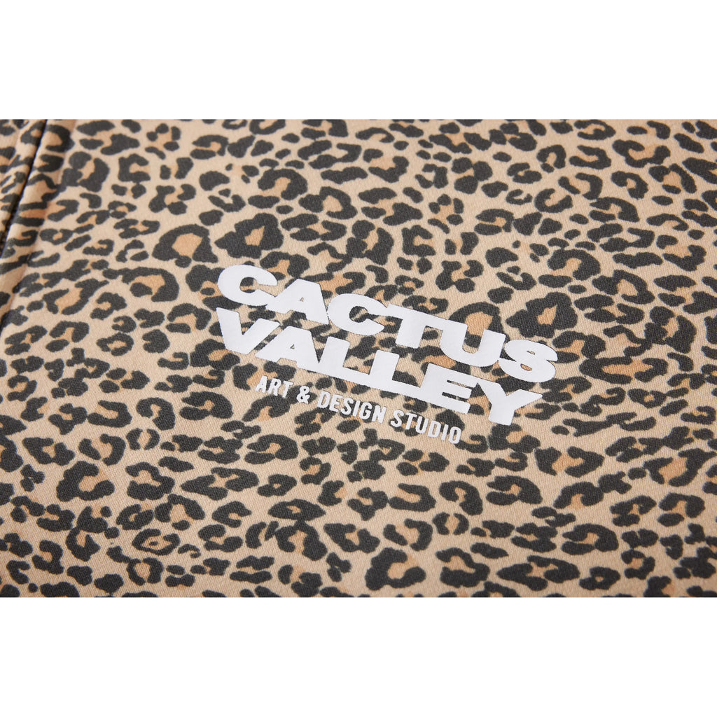 Azva Leopard Zip-Up Hoodie
