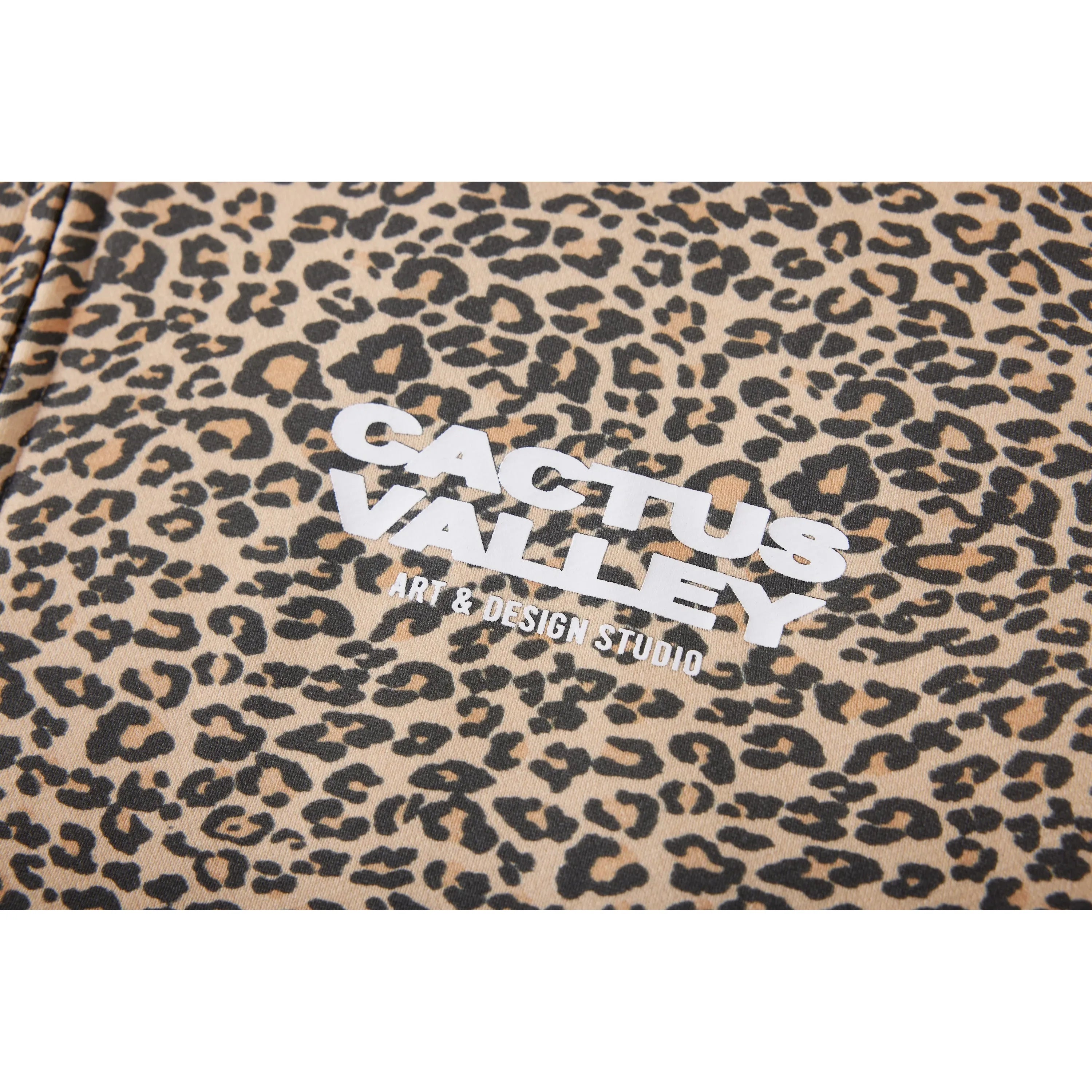 Azva Leopard Zip-Up Hoodie