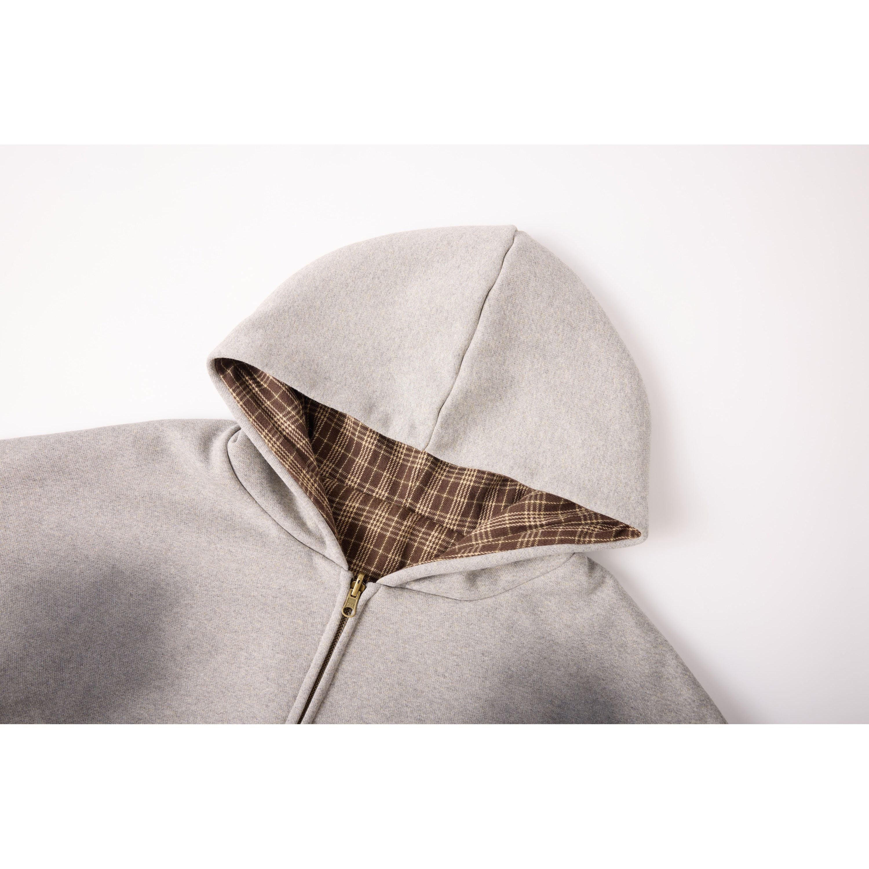 Azva Split Tone Zip-Up Hoodie