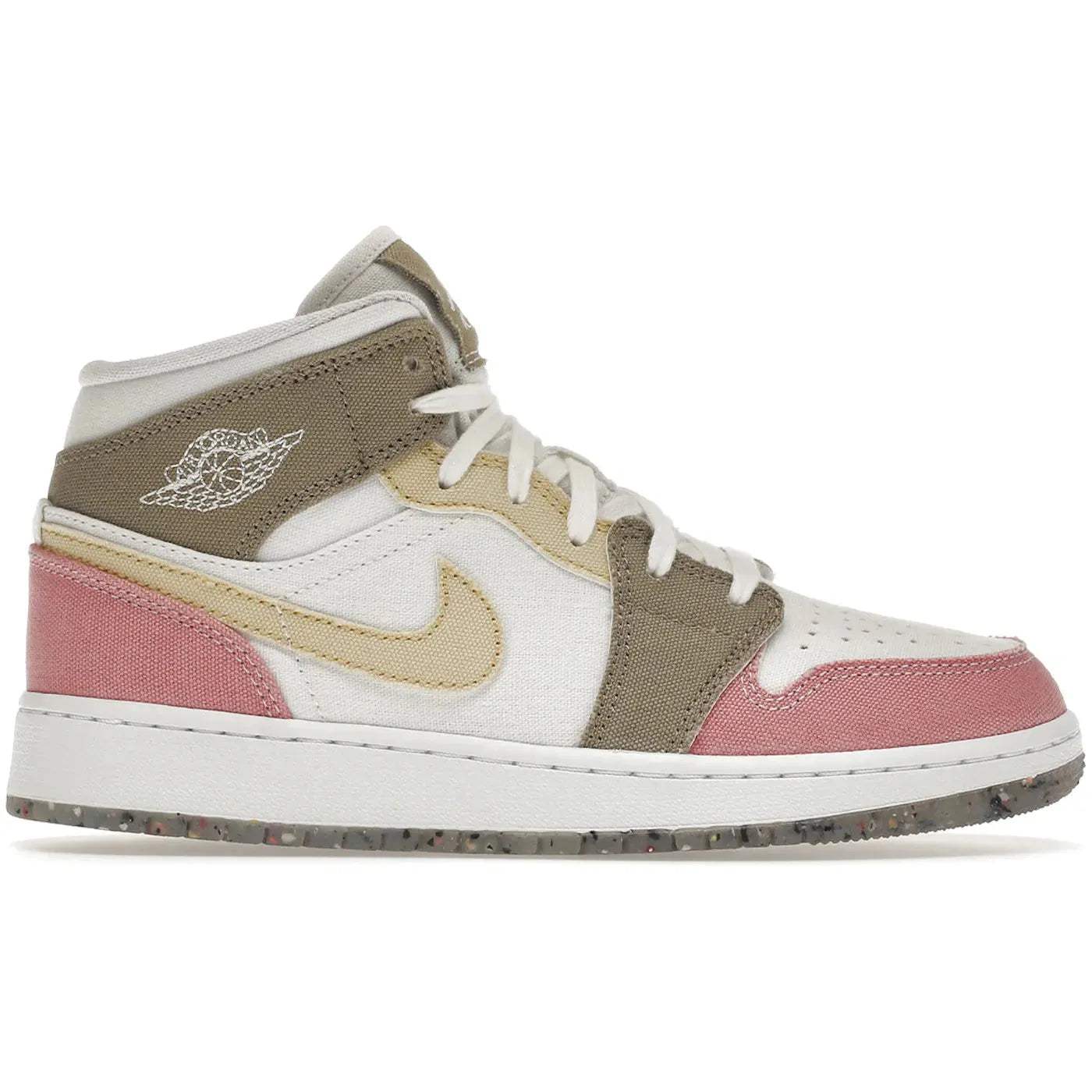 Air Jordan 1 Mid SE Pastel Vivid Green Grind (GS)