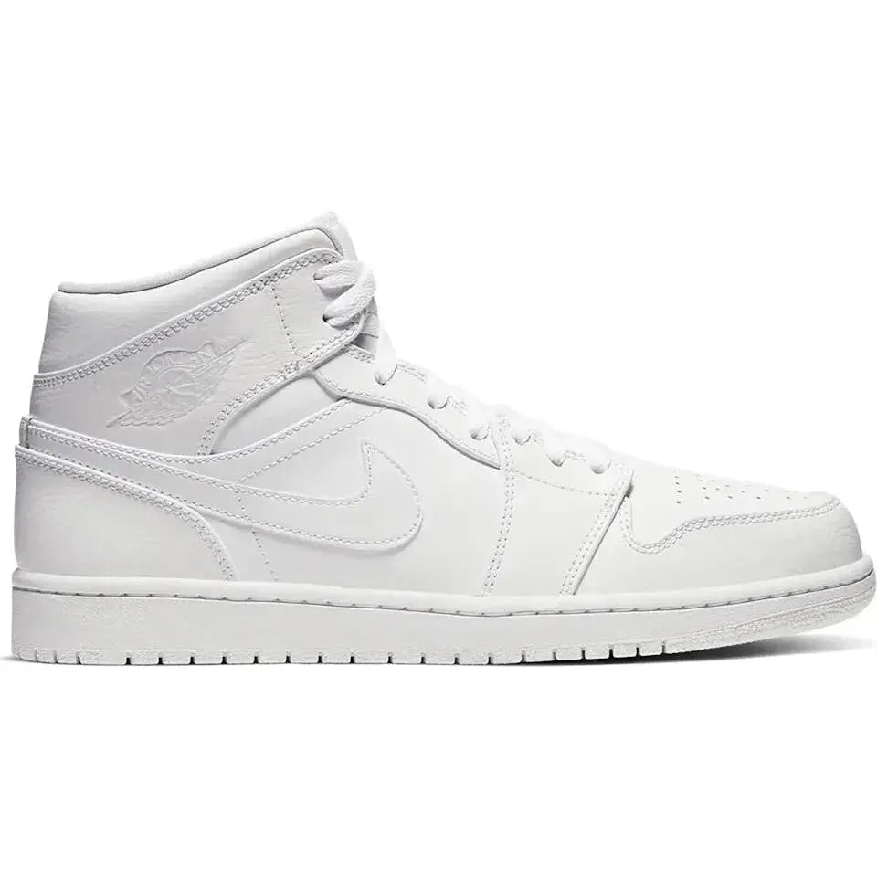 Air Jordan 1 Mid Triple White 2020