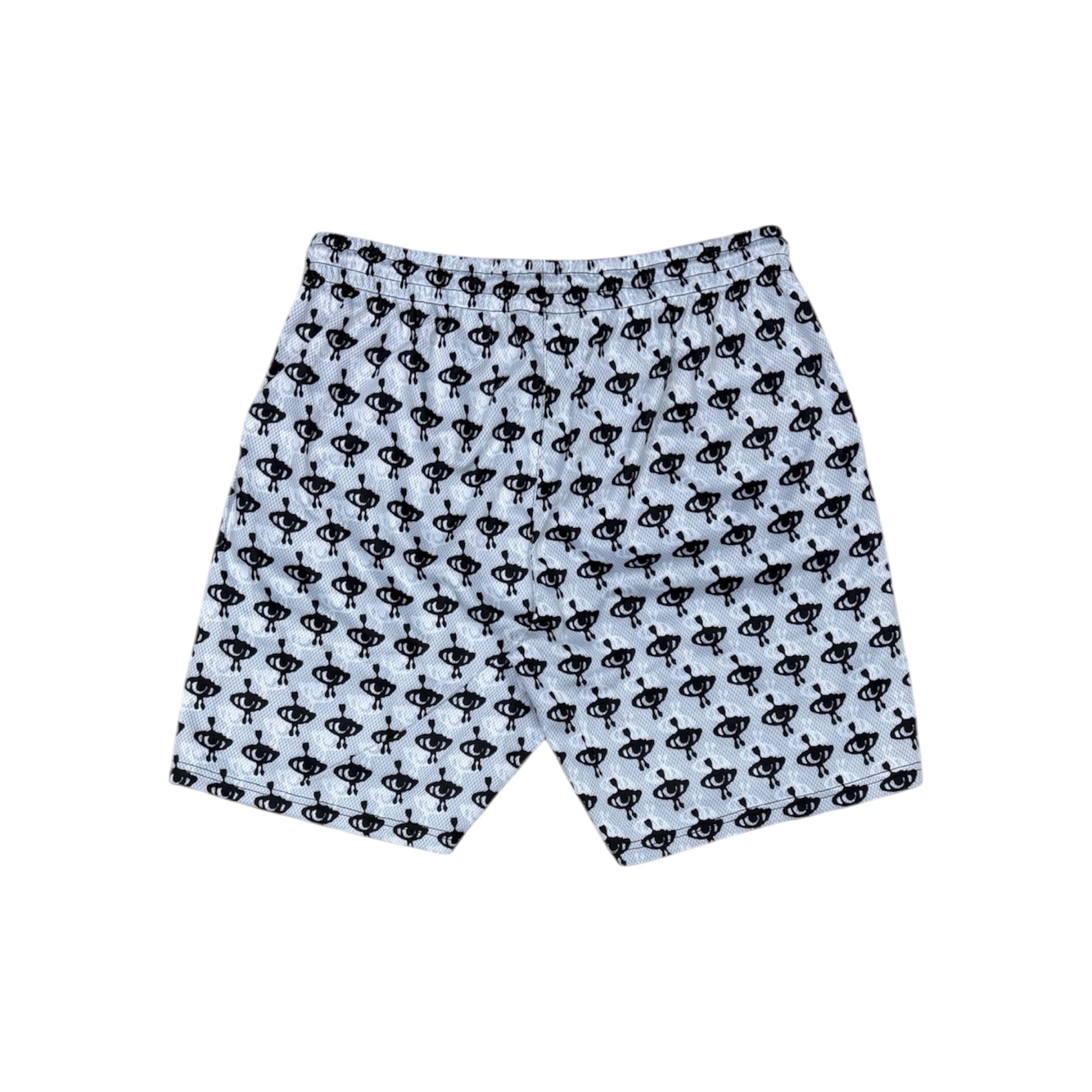 Aopsia Red Lips Mesh Shorts