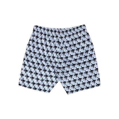 Aopsia Red Lips Mesh Shorts