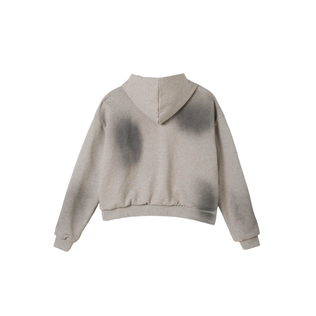 Azva Split Tone Zip-Up Hoodie