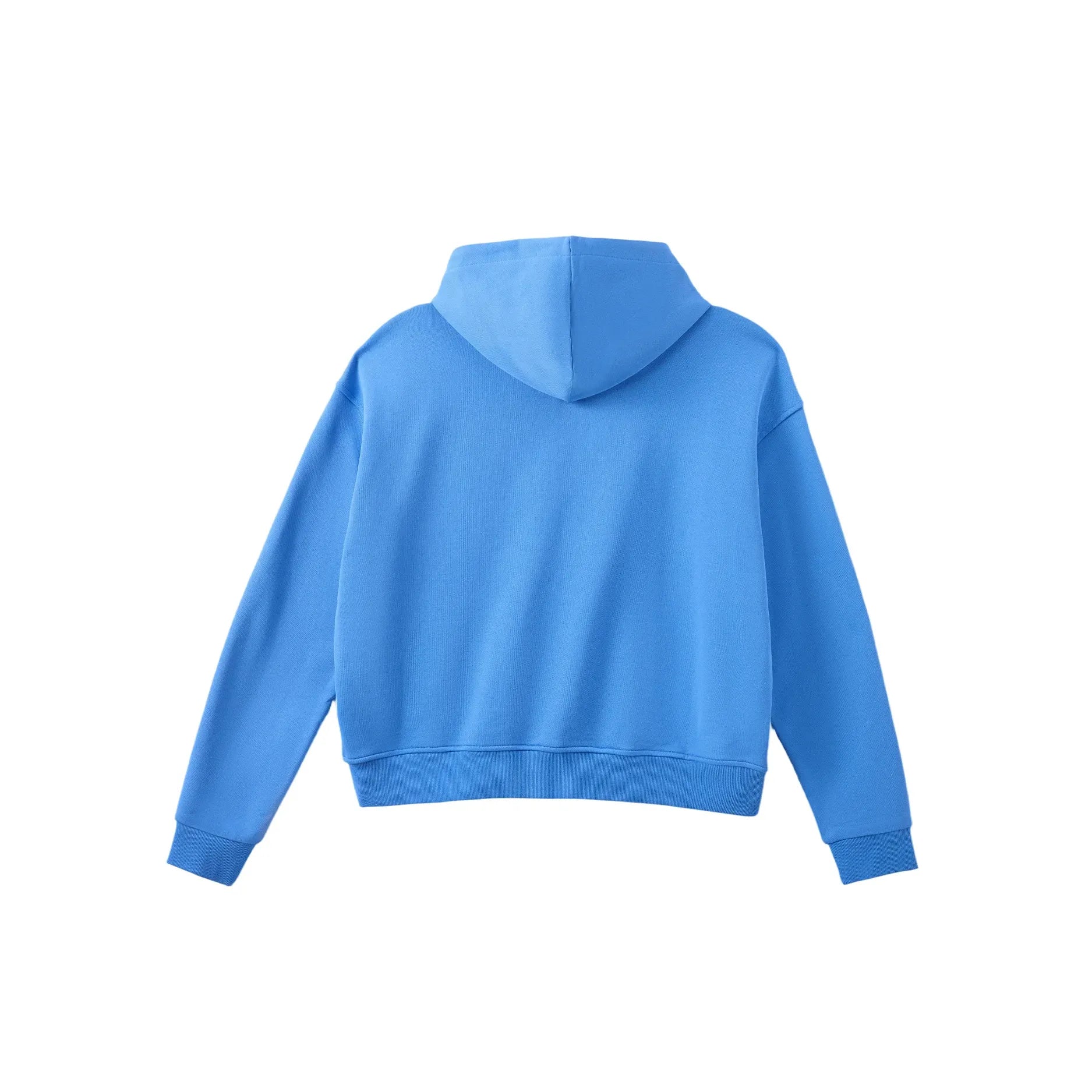 Azva Crystal Cactus Zip-Up Hoodie Baby Blue