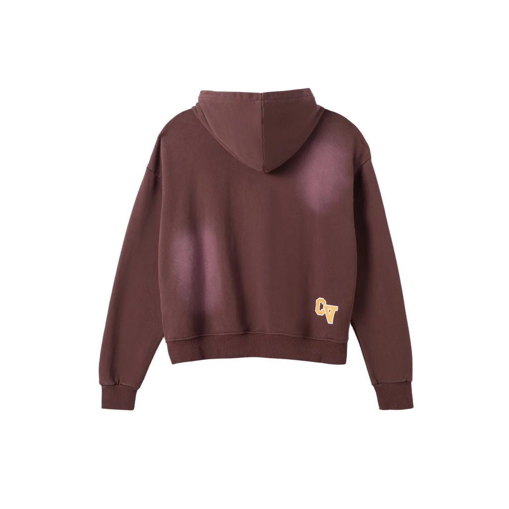 Azva Crooked Cactus Zip Hoodie Brown