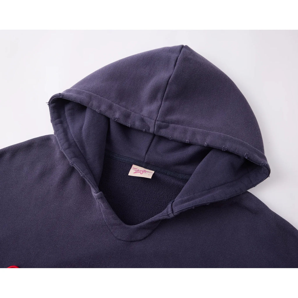 Azva Shoelace Hoodie Navy