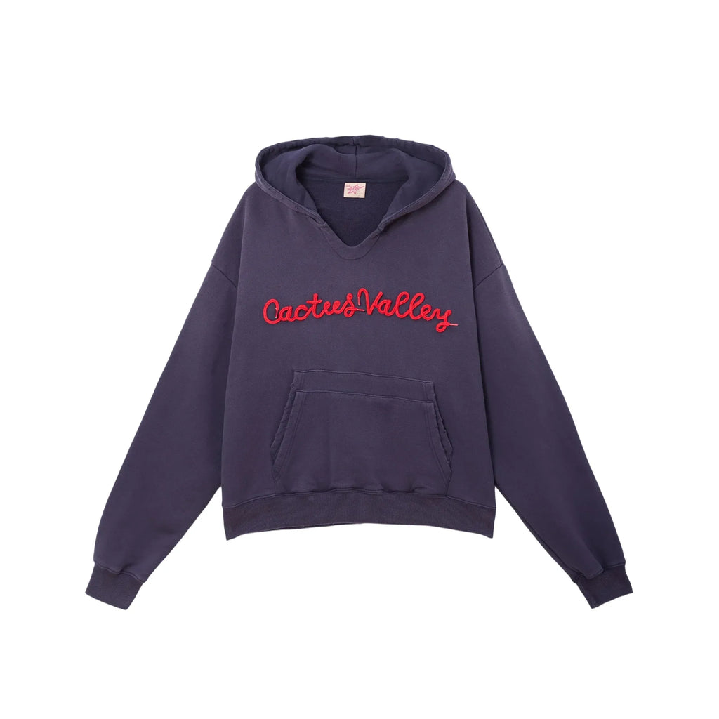 Azva Shoelace Hoodie Navy