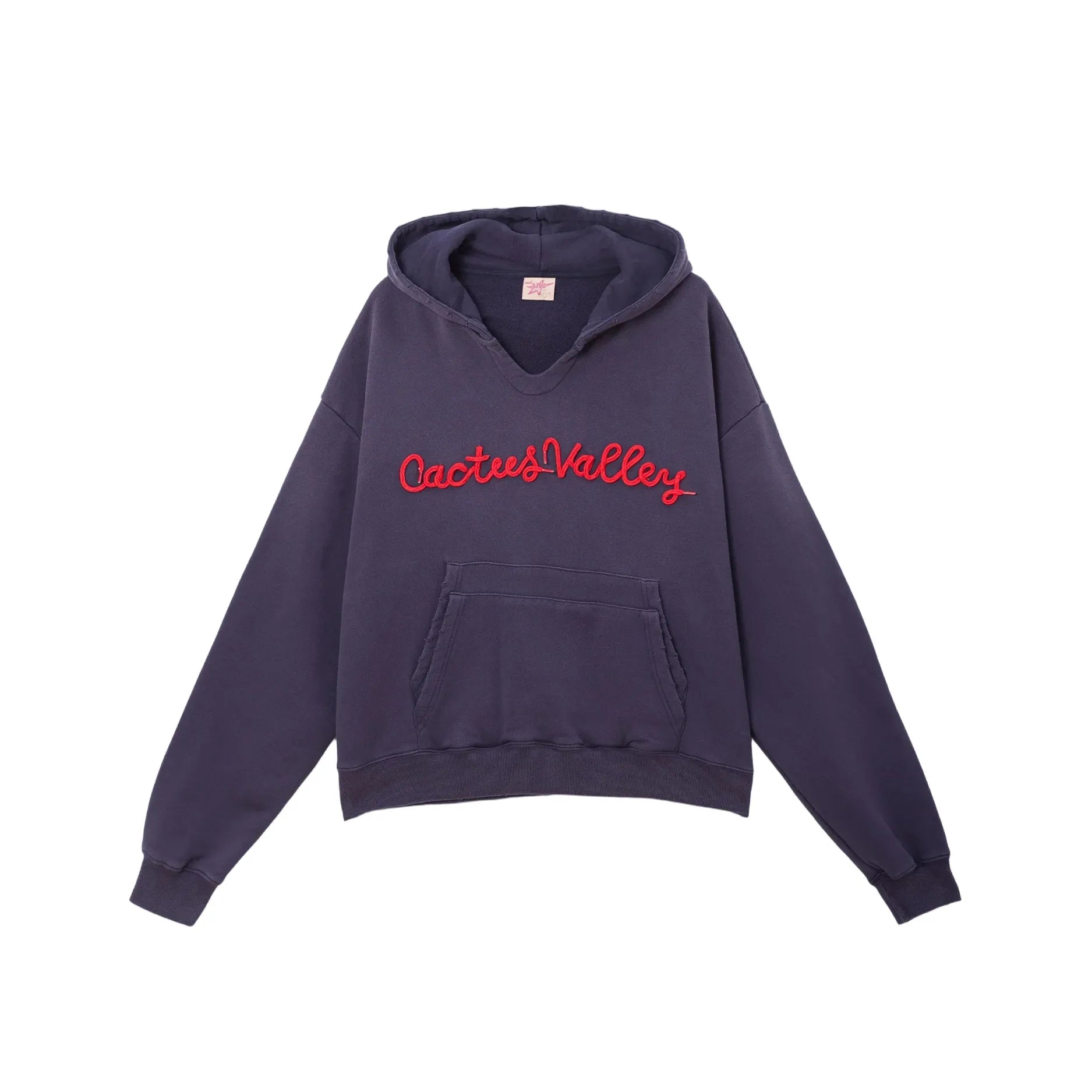 Azva Shoelace Hoodie Navy