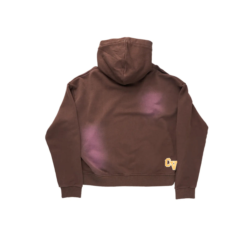 Crooked Cactus Zip Hoodie Brown