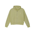 Azva Crystal Cactus Zip-Up Hoodie Sage