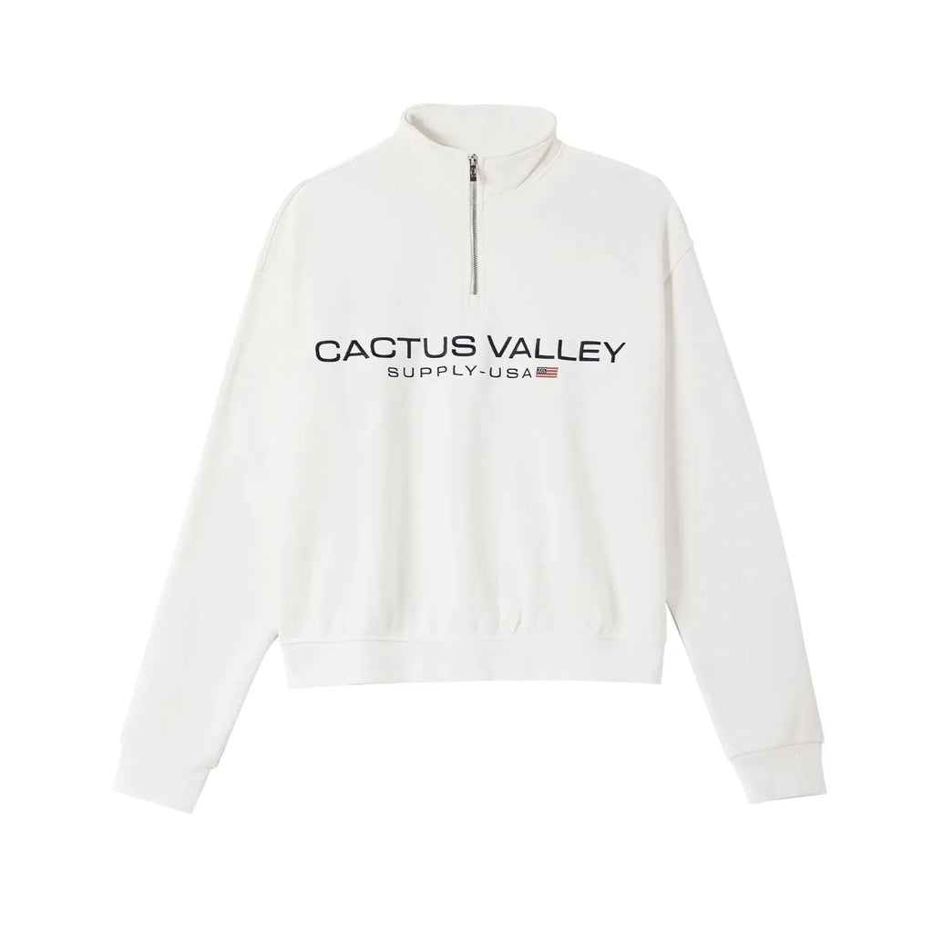 Azva USA QUARTER ZIP White
