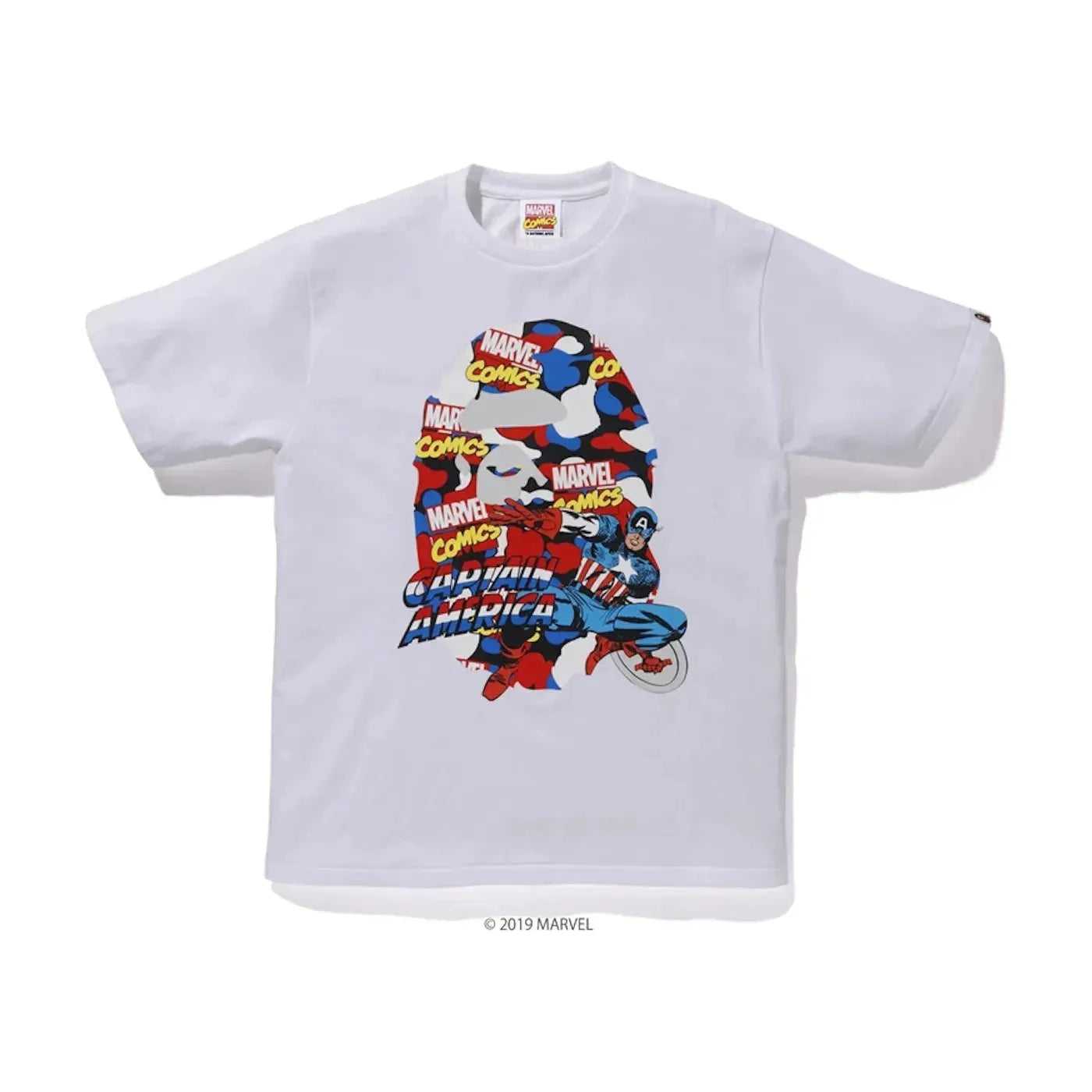 Bape Marvel Comics Captain America Tee