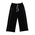 Azva Crystal Cactus Sweats - Black