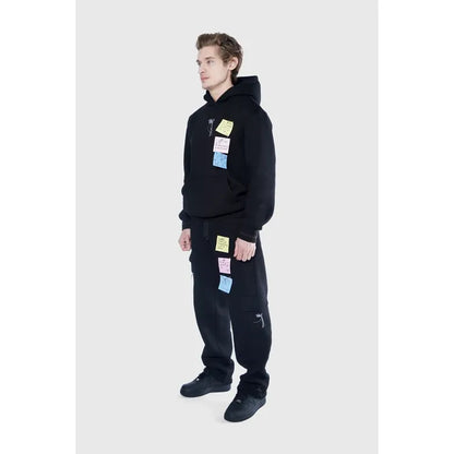 Sticky Notes Sweatpants Black