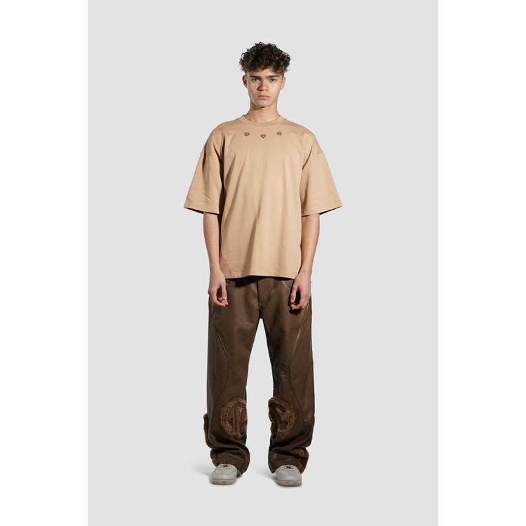 Love in Cold Blood Oversized Tee Tan