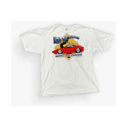 Hold The Curves Big Auto Parts Vintage Tee HeavyWeight
