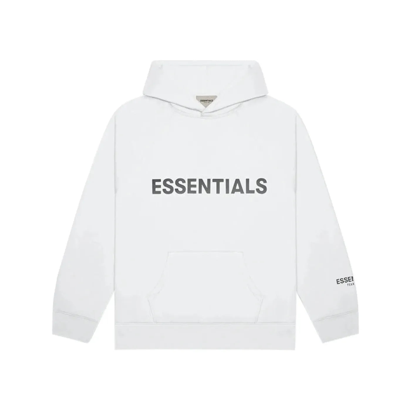 Fear of God Essentials 3D Silicon Applique Pullover Hoodie White