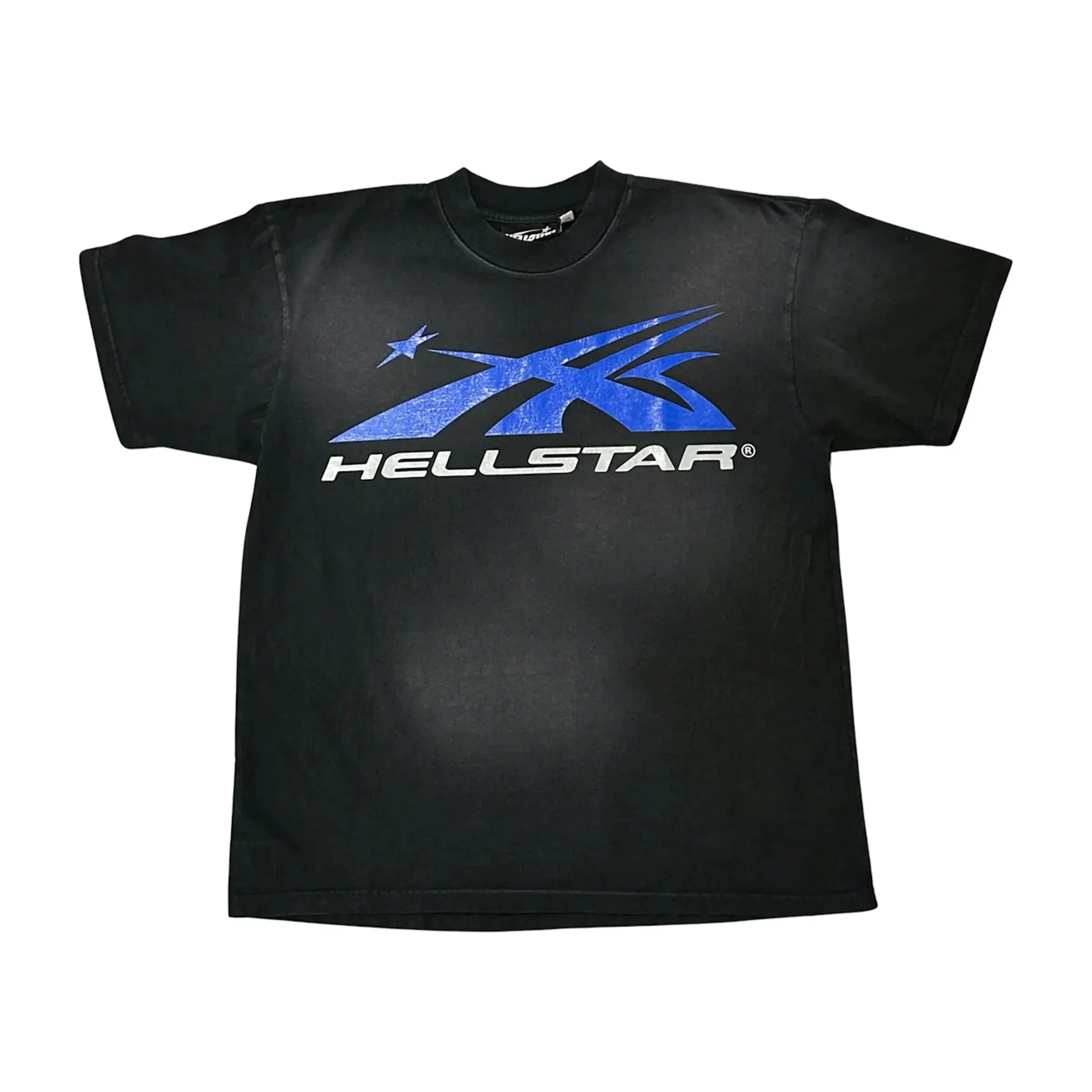 Hellstar Gel Sport Logo T-shirt (Black/Blue)