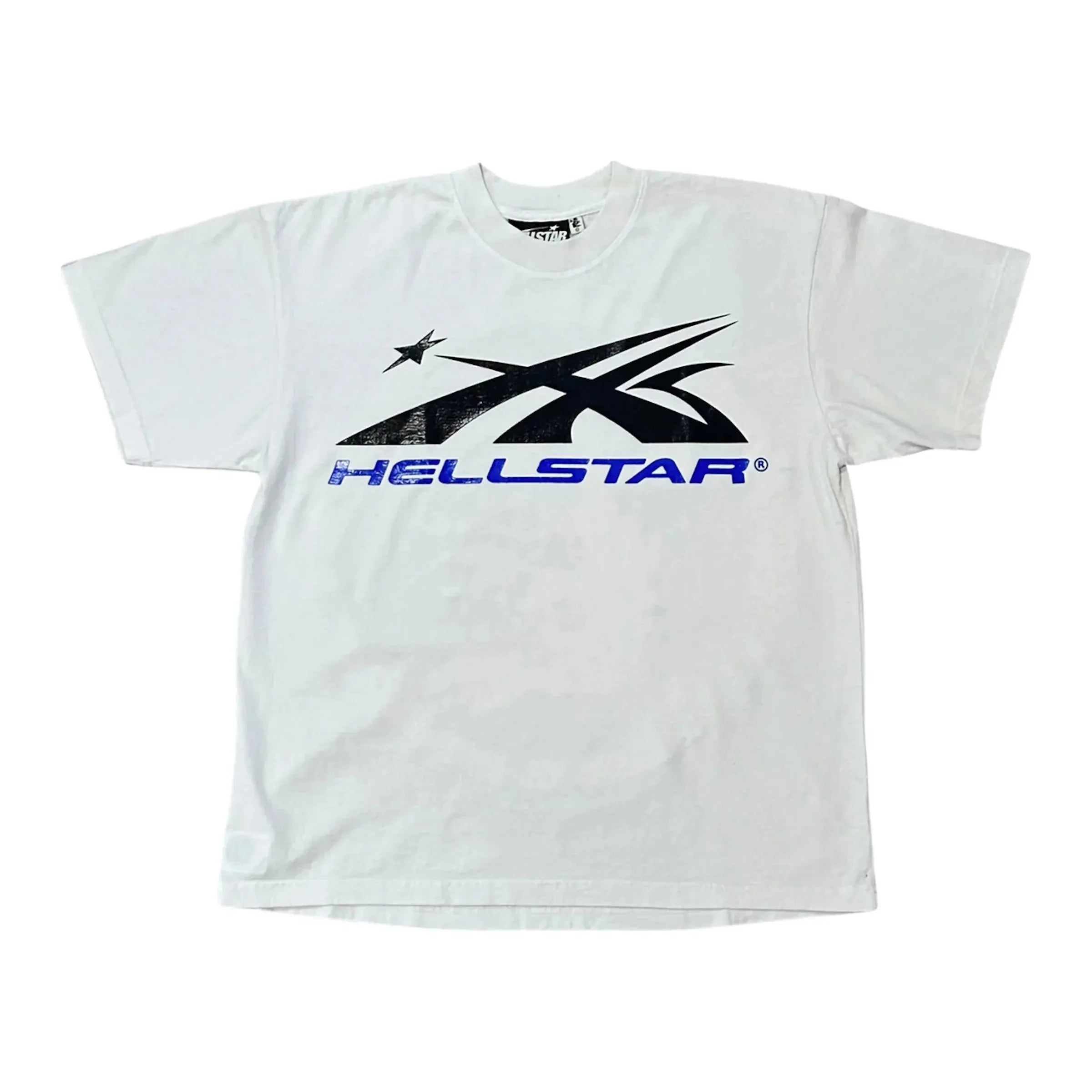 Hellstar Gel Sport Logo T-shirt White/Blue