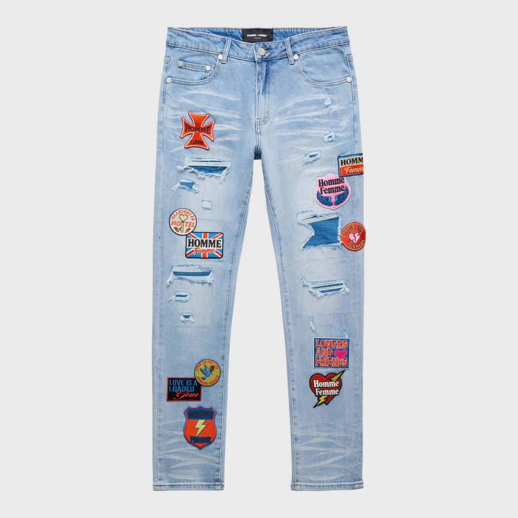 Homme Femme Heartbreak Denim Blue