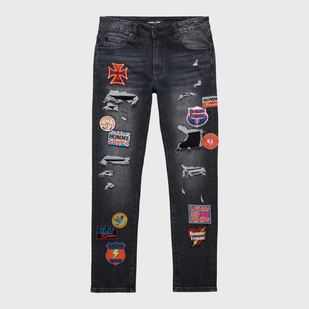 Homme Femme Heartbreak Denim Black