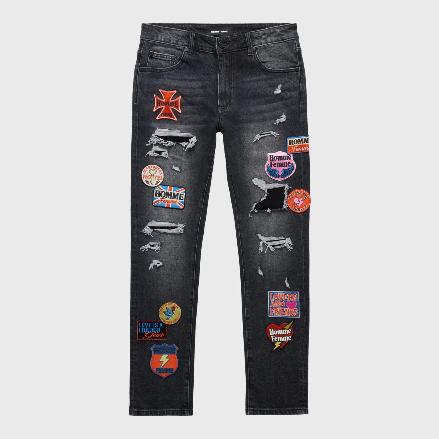 Homme Femme Heartbreak Denim Black