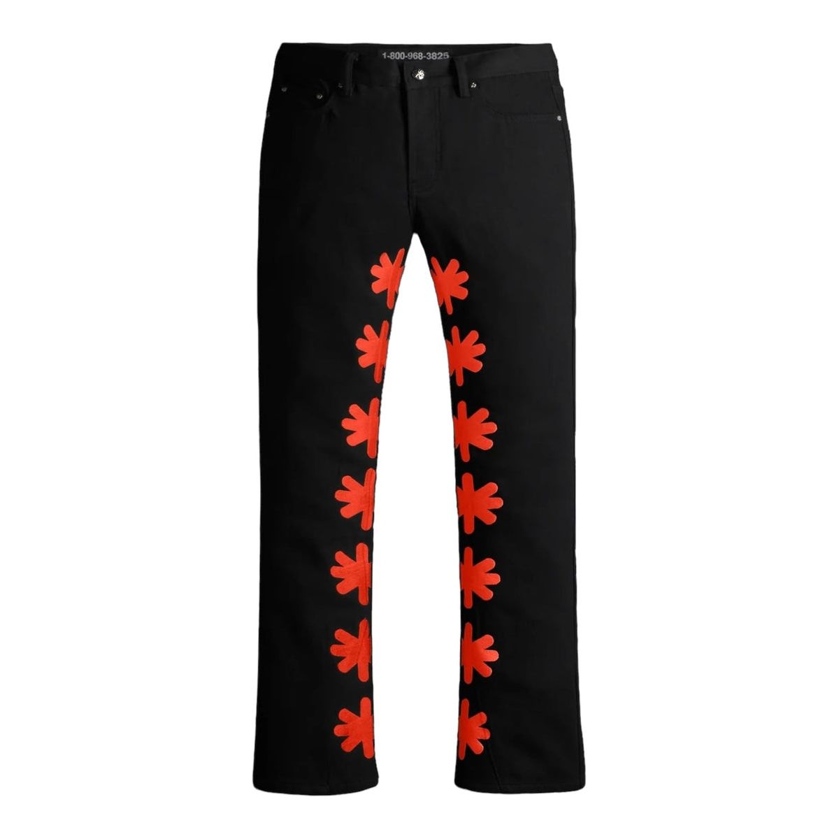 LOST SHADOWS Denim Pant BLACK/RED