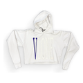 Vlone Cropped Hoodie Purple White