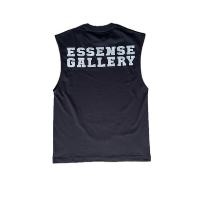 Scarlet Sin Cut Off Tee Black