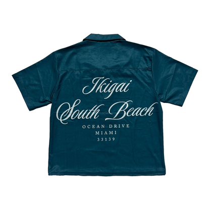 Ikigai Green Button up Set